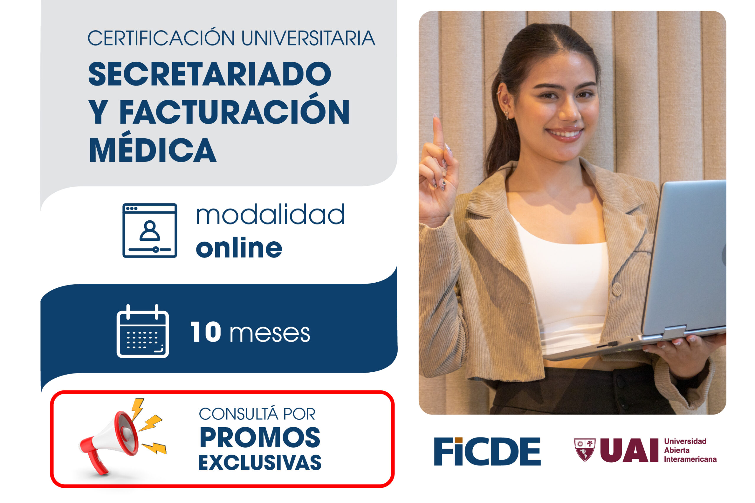 Certificación Universitaria en Secretariado y Facturación Médica – Online