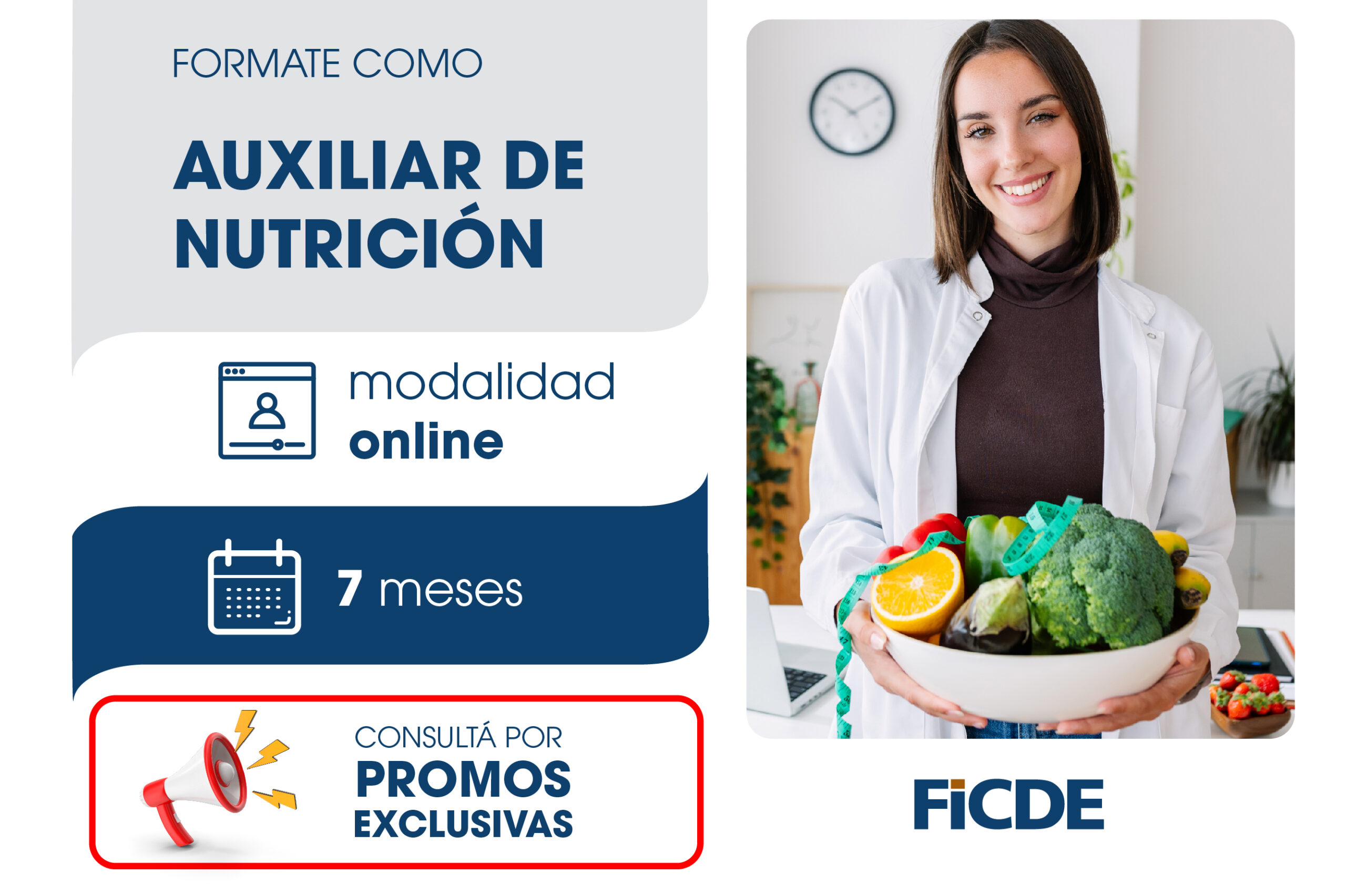 Formate como Auxiliar de Nutrición – Online