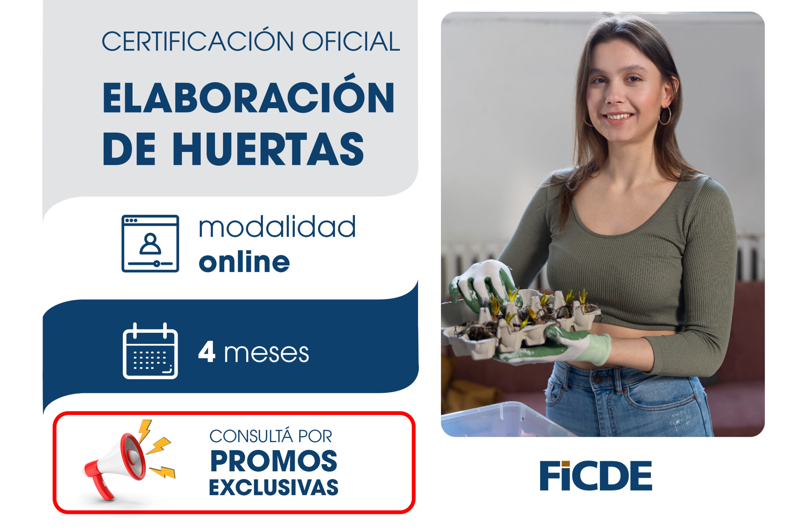 Certificación Oficial en Huertas – Online