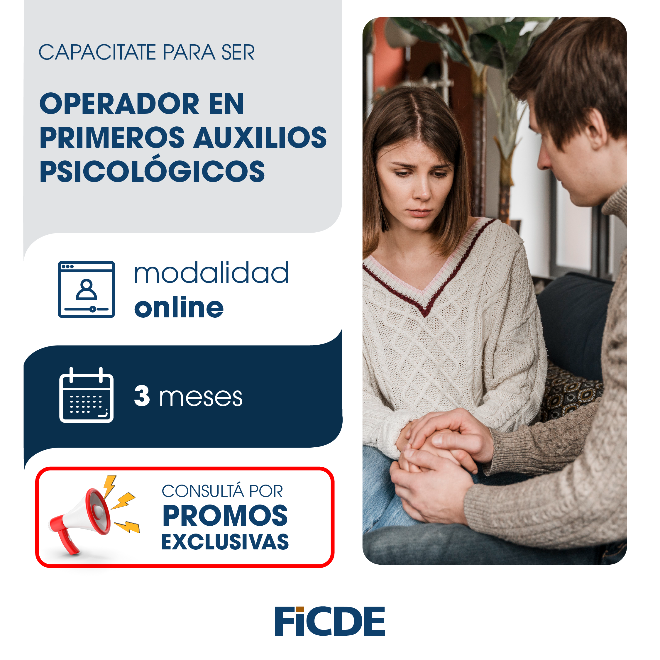 Capacitate para ser Operador en Primeros Auxilios Psicológicos – Online