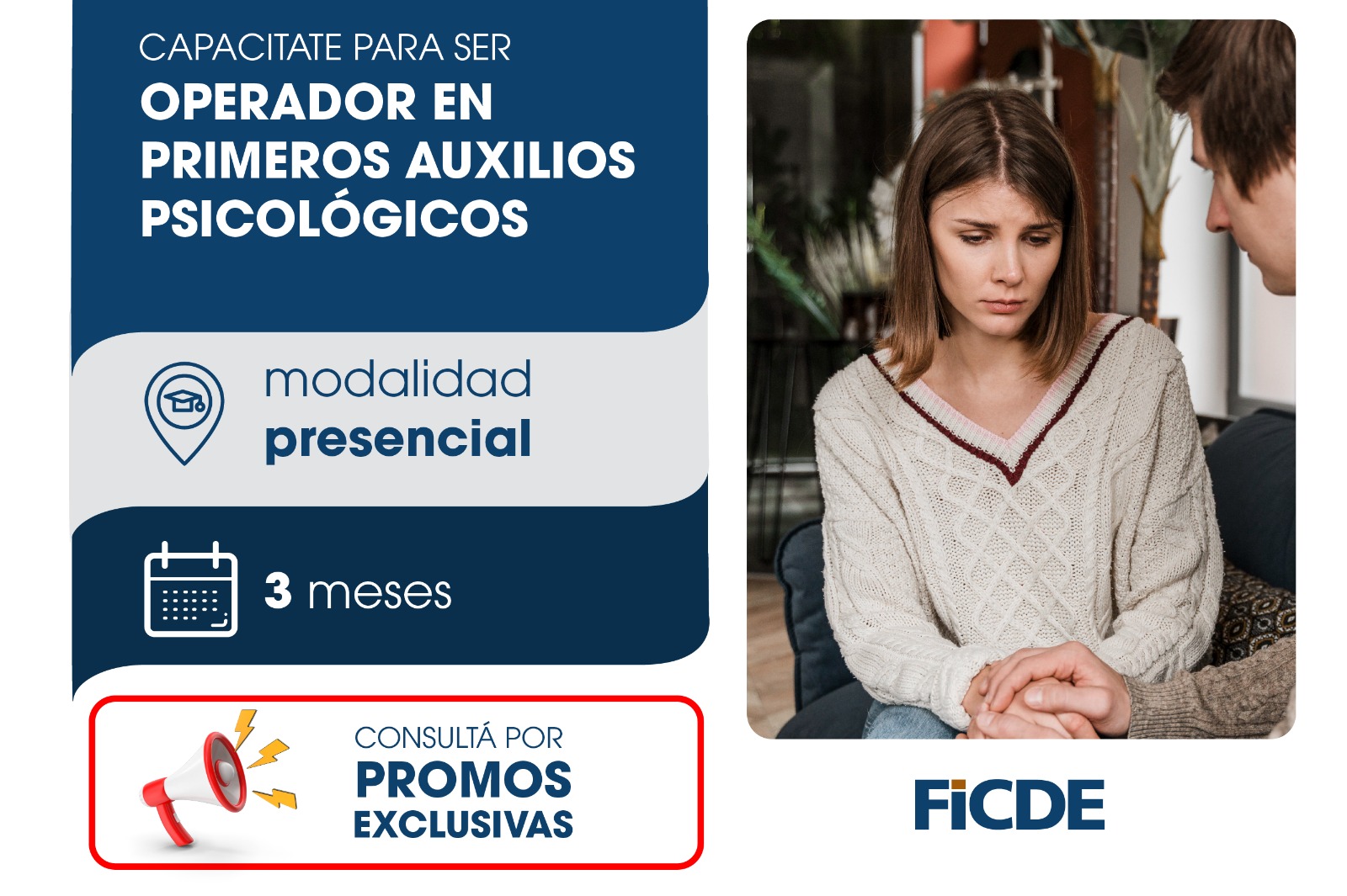 Capacitate para ser Operador en Primeros Auxilios Psicológicos – Presencial