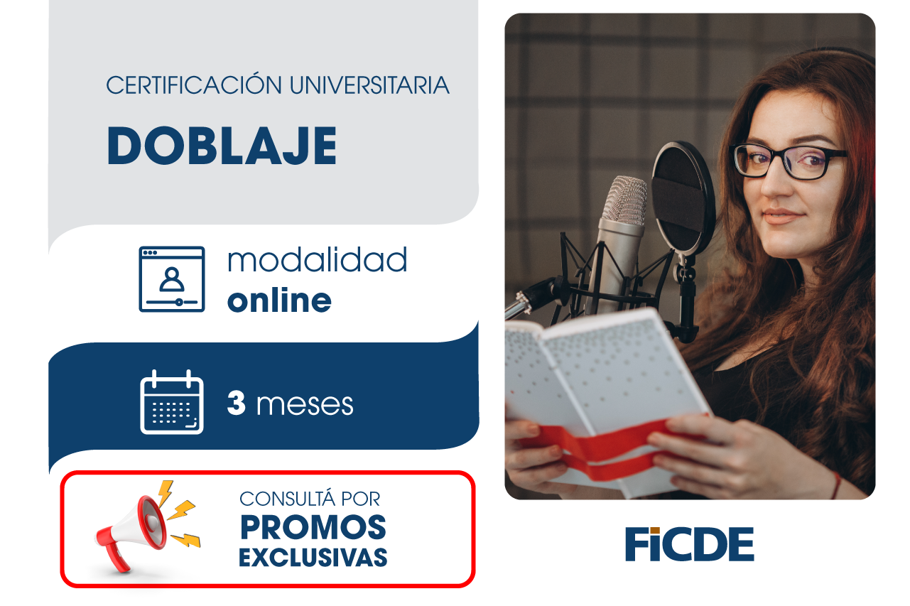 Certificación Universitaria en Doblaje – Online