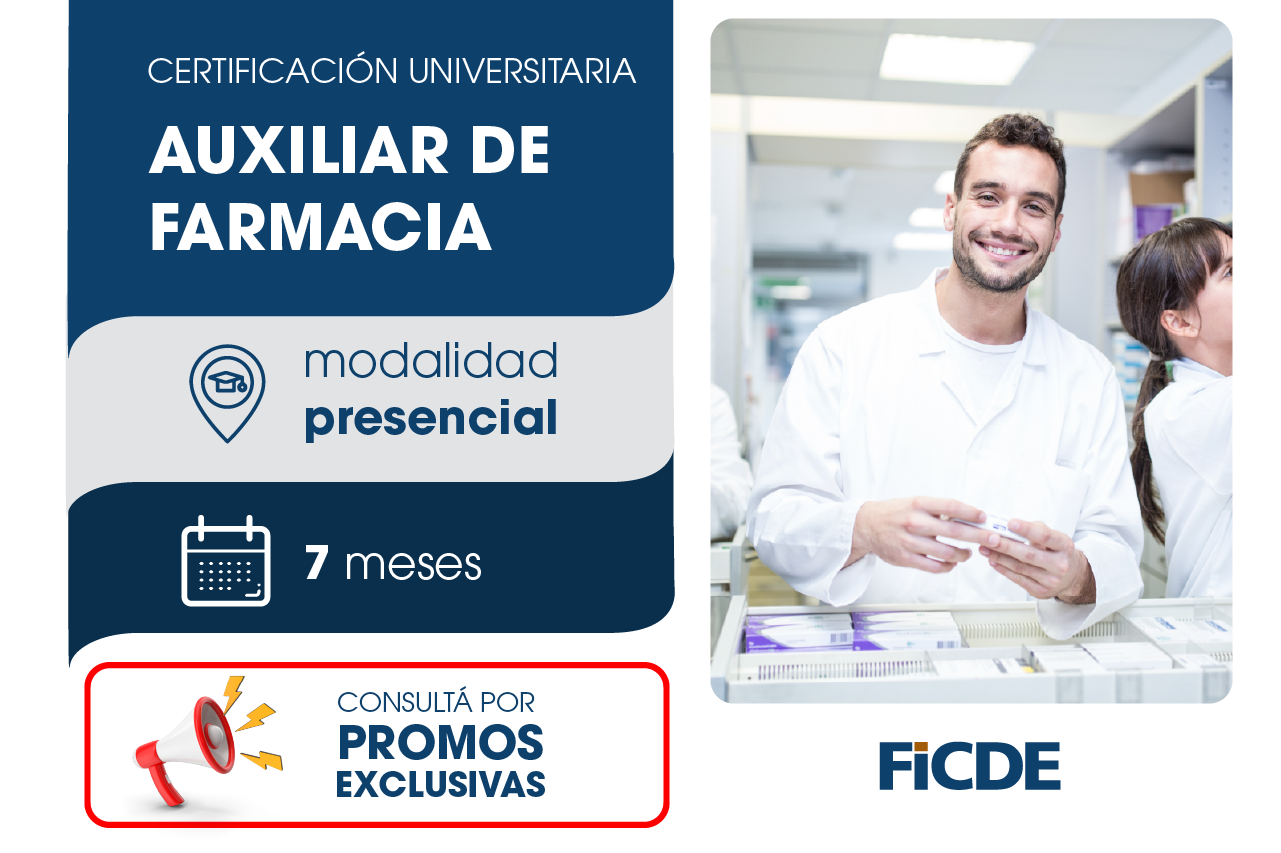 Certificación Universitaria en Auxiliar de Farmacia – Presencial