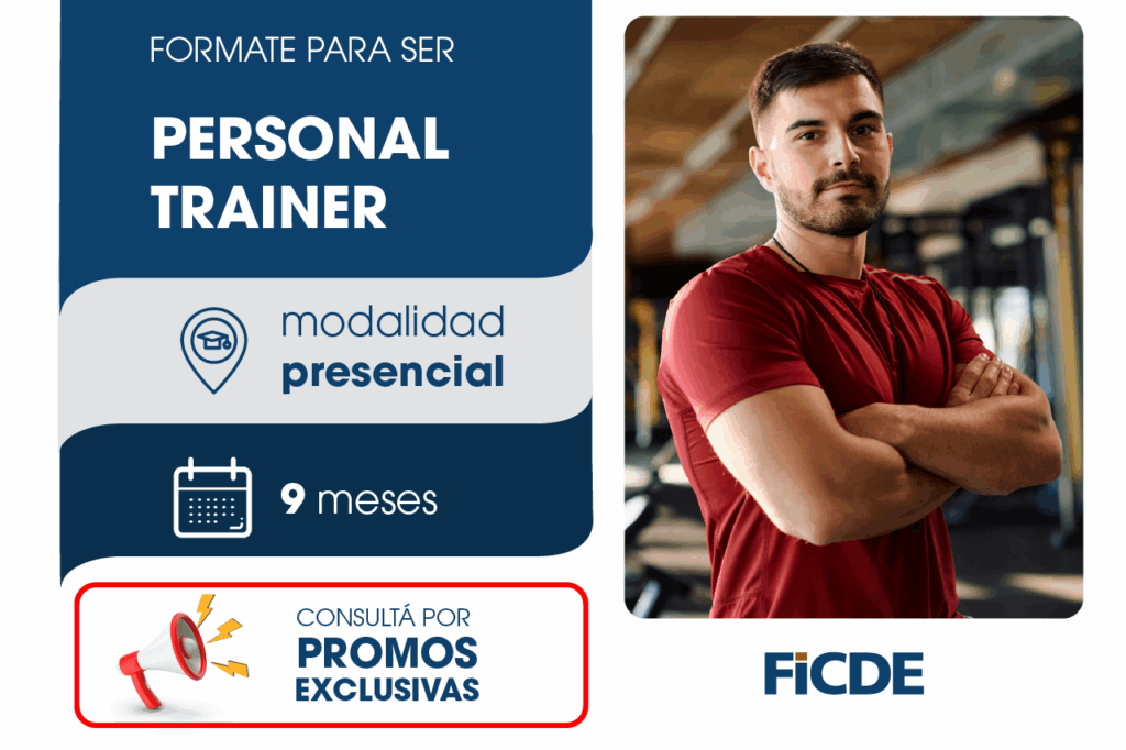 Personal Trainer – Instructor en musculación – Presencial