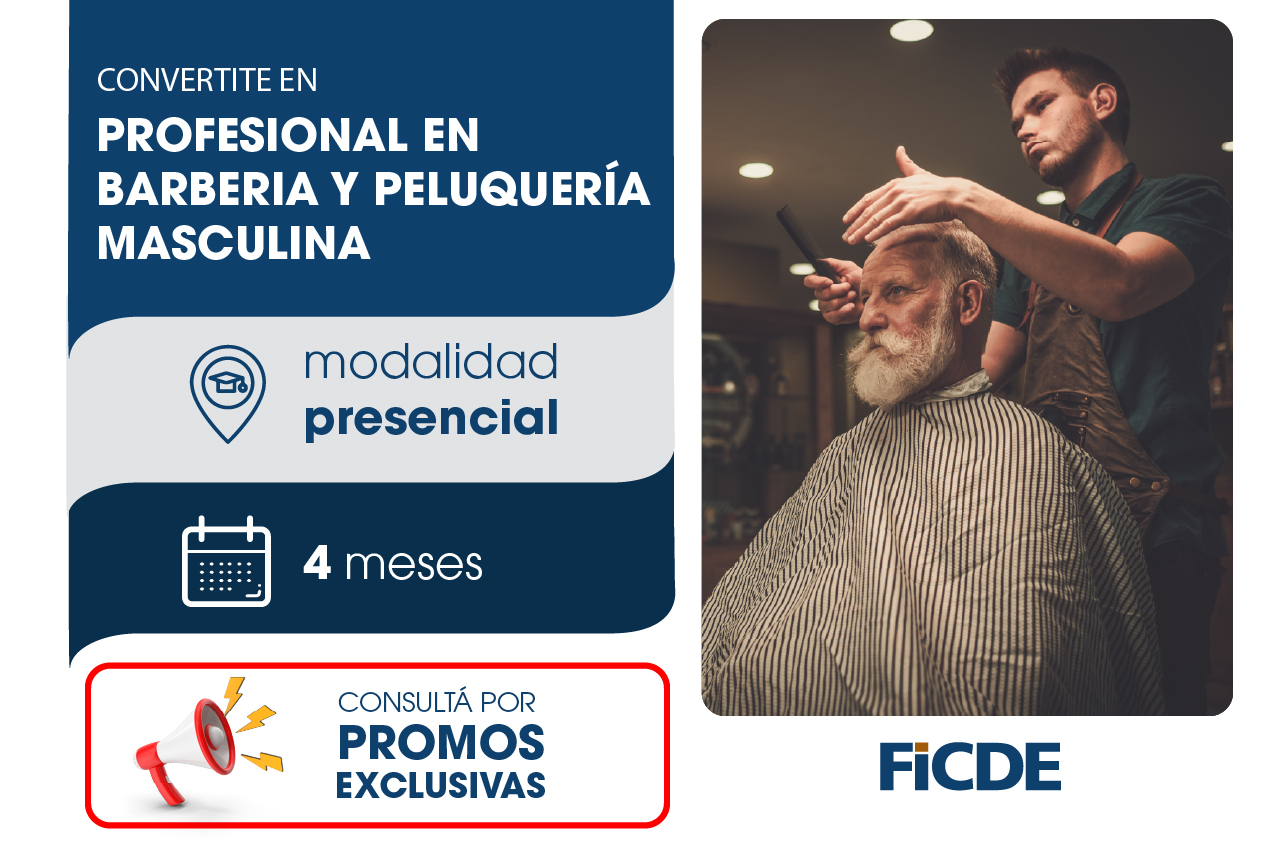 Profesional en Barbería y Peluquería Masculina – Presencial